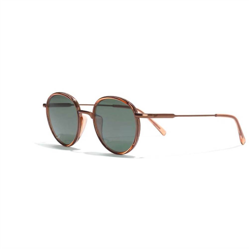 NEW SUNSKI women's baia round sunglasses in copper forest